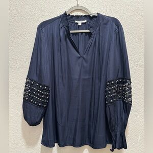 Chico’s - silver brads sleeve - Size 14